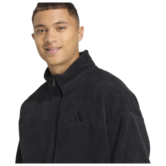 Adidas Ανδρική ζακέτα Future Icons Small Logo Sherpa Track Top